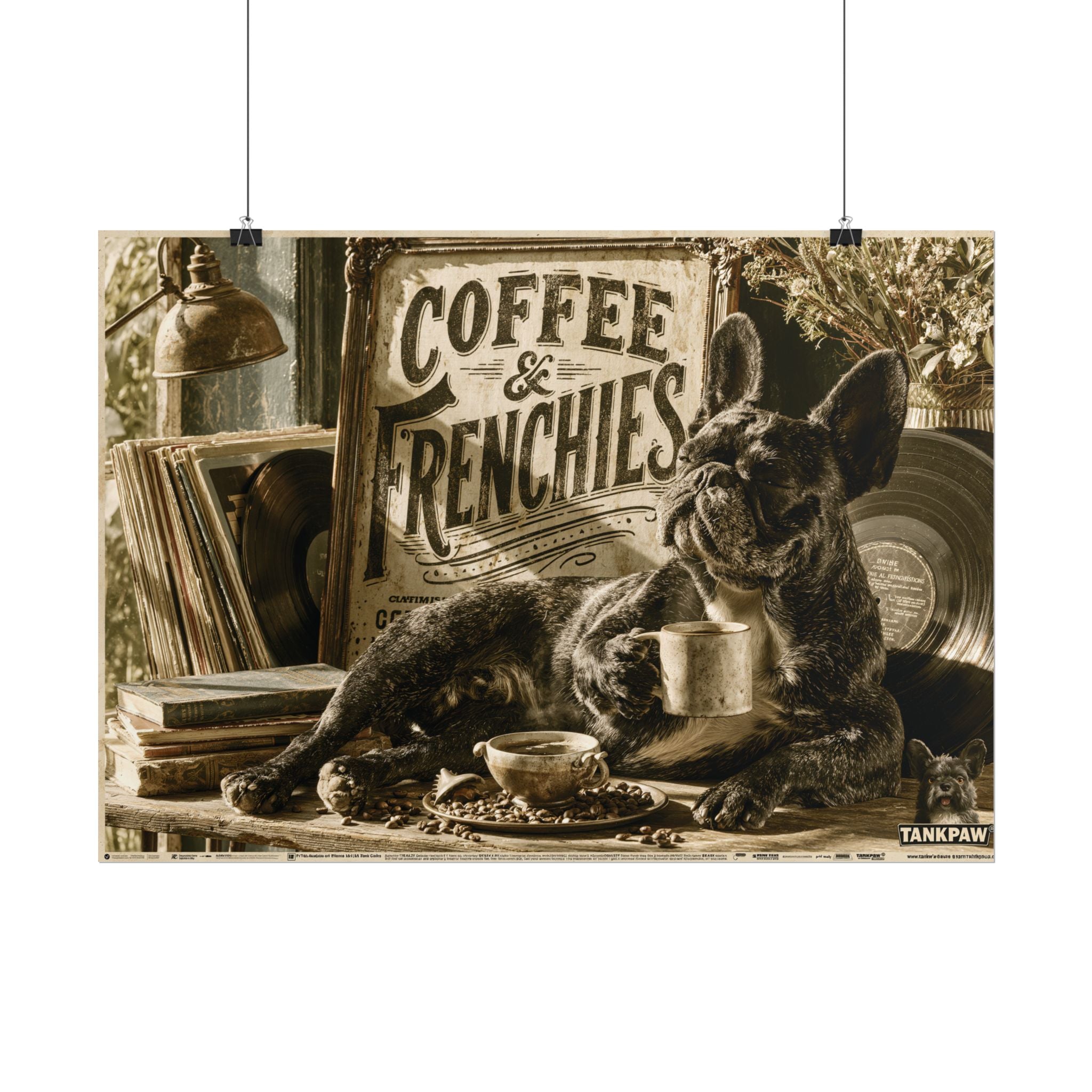 TankPaw® French Bulldog Wall Art Poster – Premium Vintage Frenchie Decor