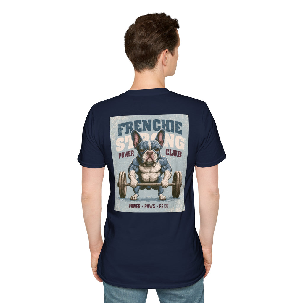 Muscle French Bulldog T-Shirt – Strong Frenchie Workout Shirt for Dog Lovers
