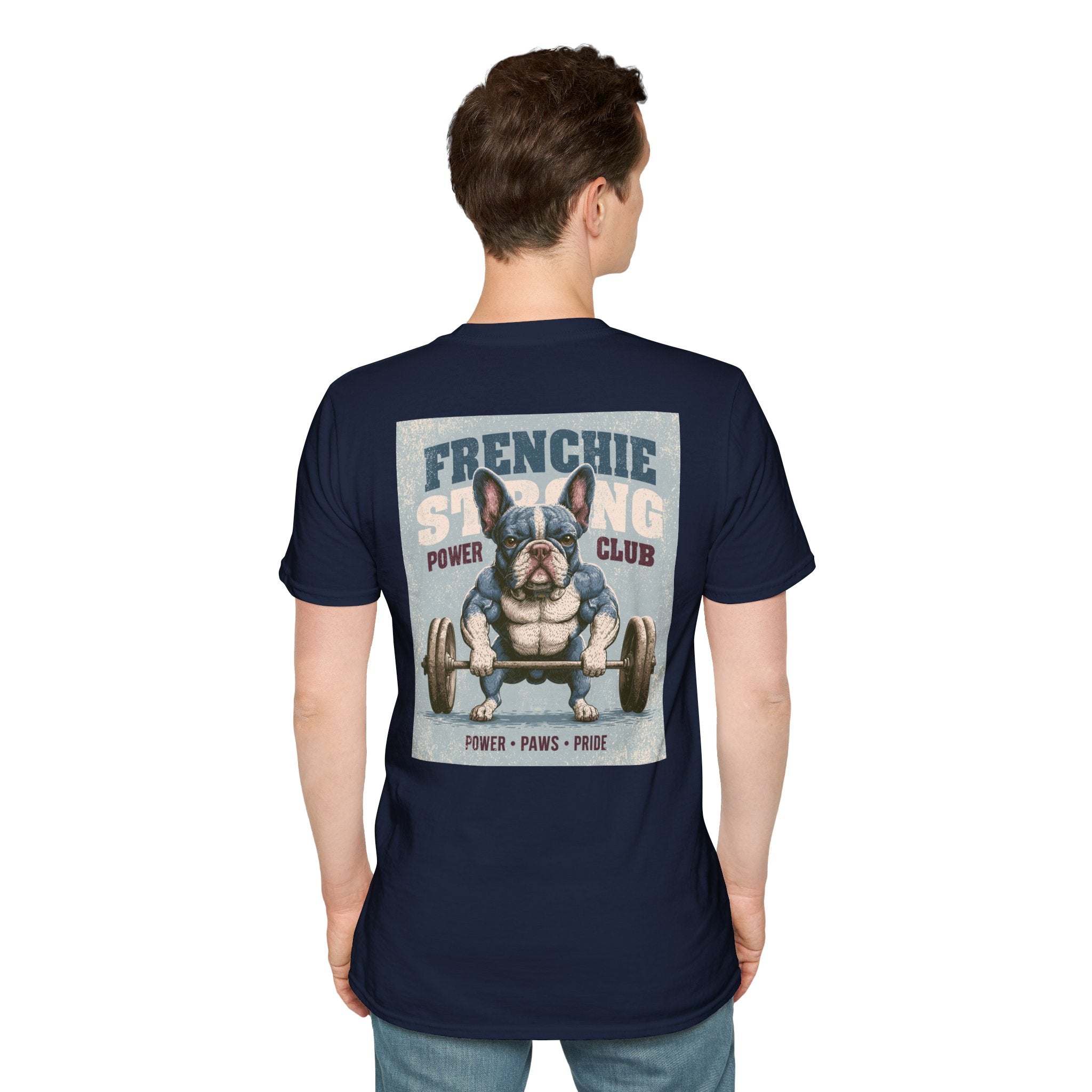 Muscle French Bulldog T-Shirt – Strong Frenchie Workout Shirt for Dog Lovers