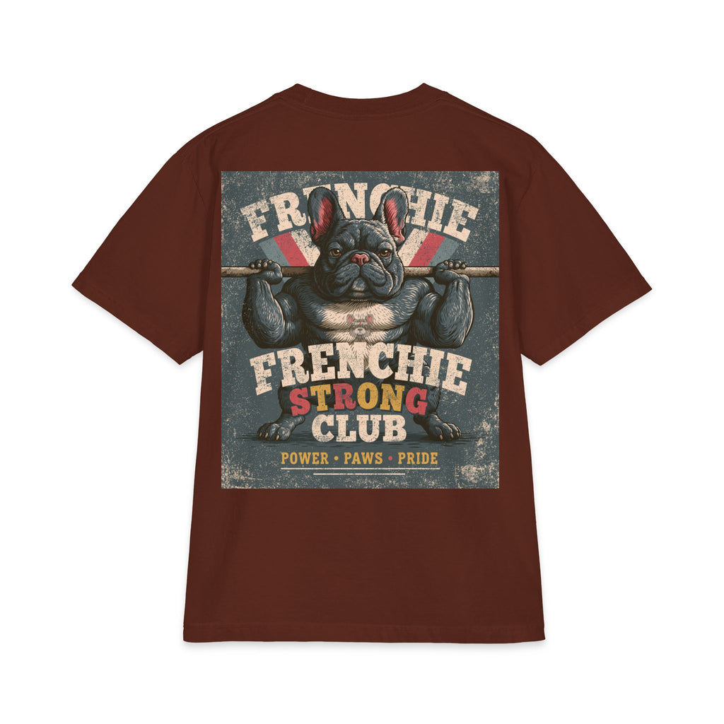 Frenchie Gains T-Shirt – Funny Muscle Dog Workout Shirt