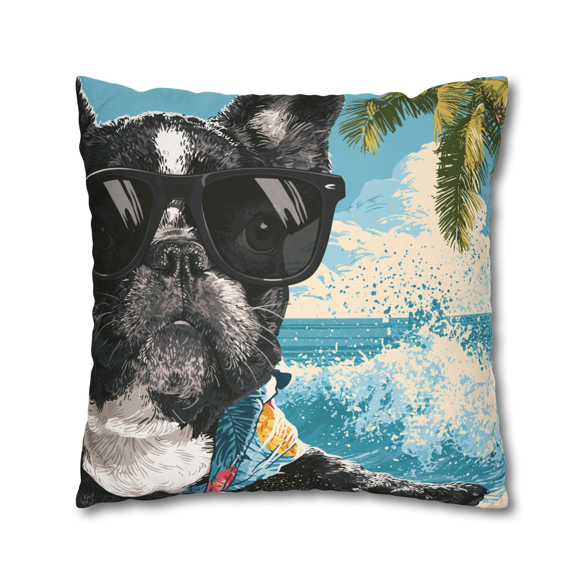 French Bulldog Throw Pillow – Cute Frenchie Decorative Cushion for Dog Lovers