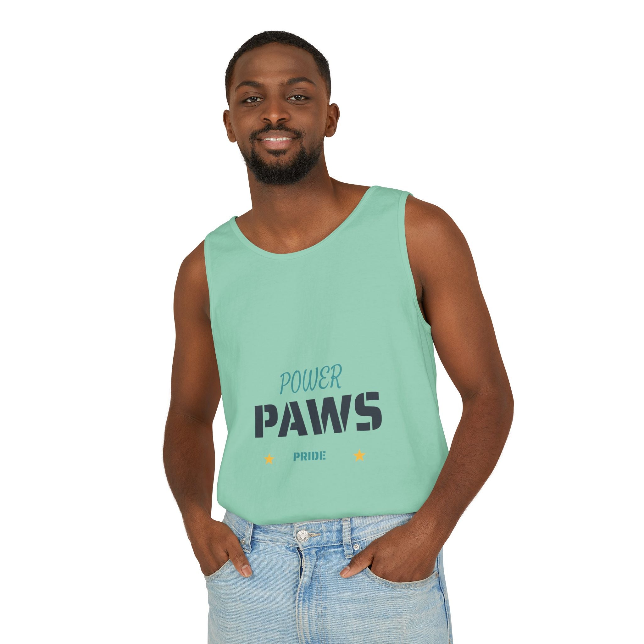 Power Paws Tank Top — "Frenchie Strong" Graphic Dog Fitness Tank