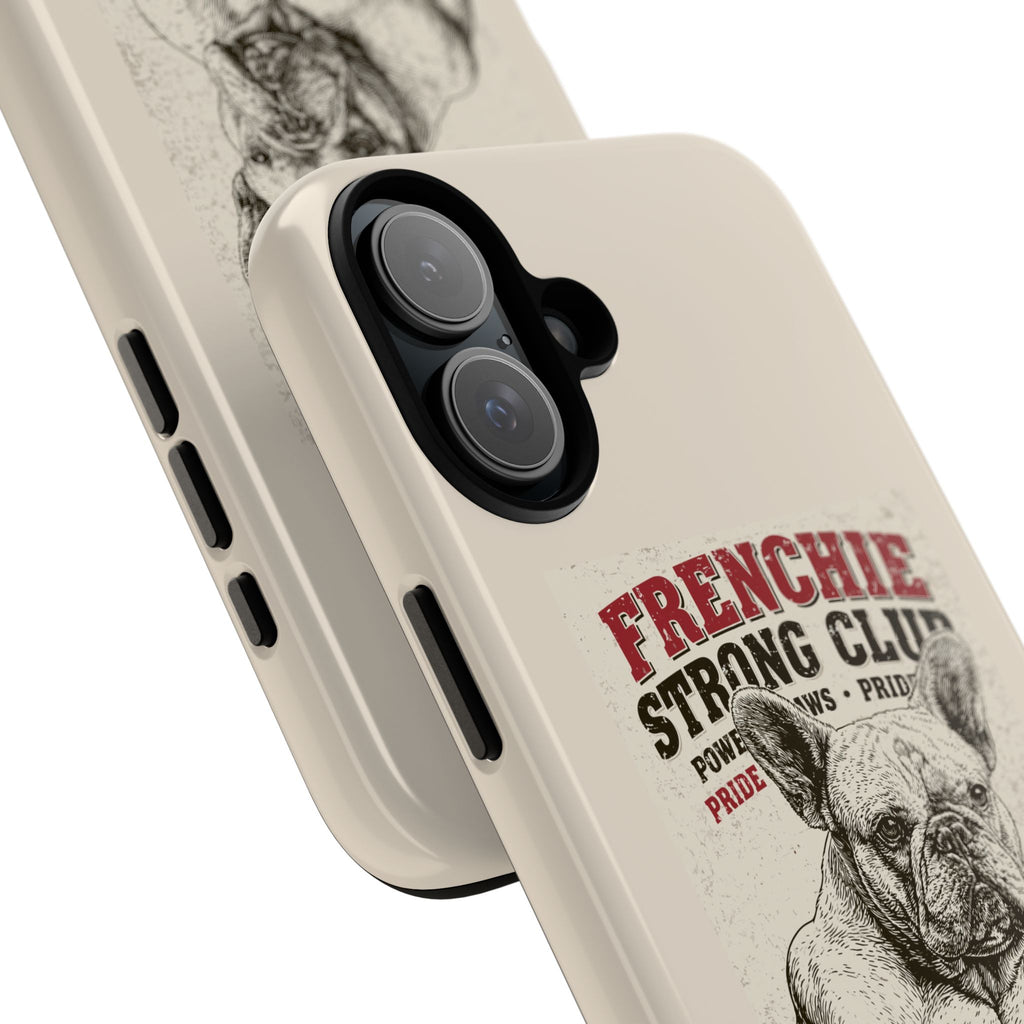 TankPaw® Frenchie Strong Club Premium Phone Case – Vintage French Bulldog Protective