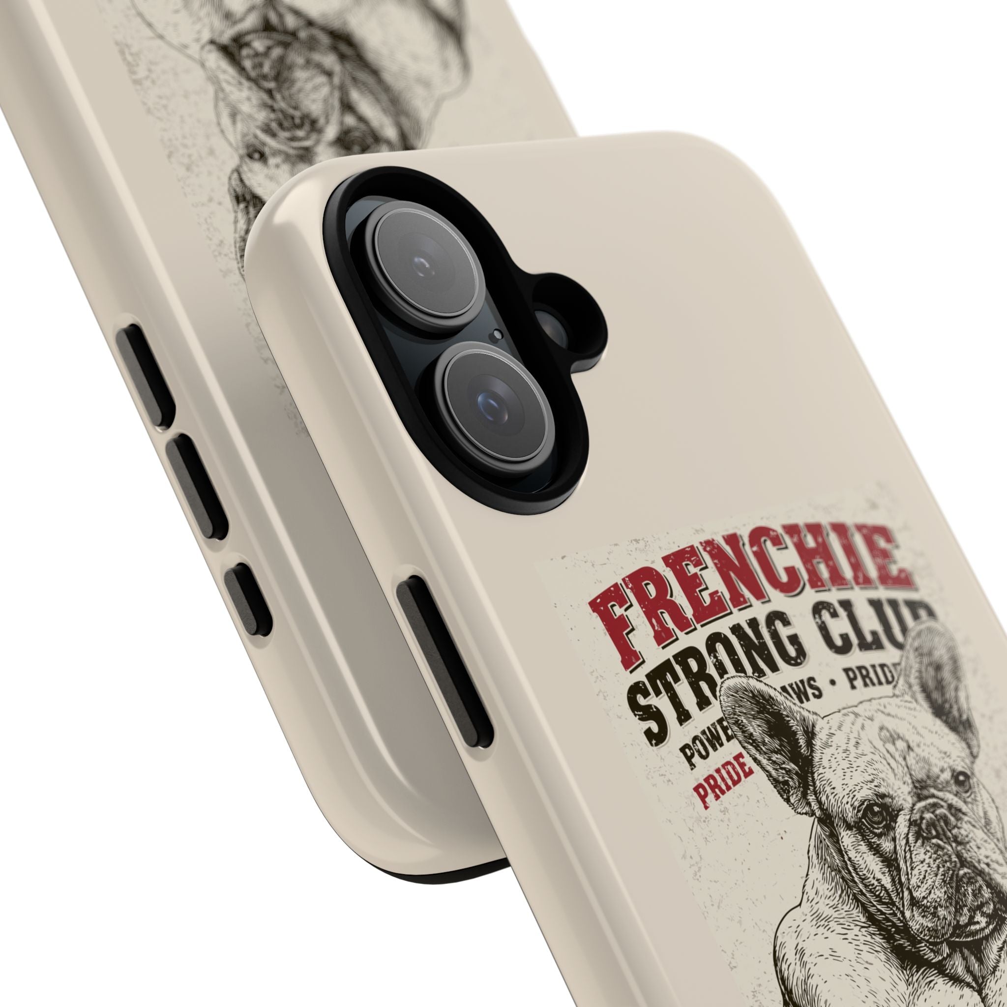 TankPaw® Frenchie Strong Club Premium Phone Case – Vintage French Bulldog Protective