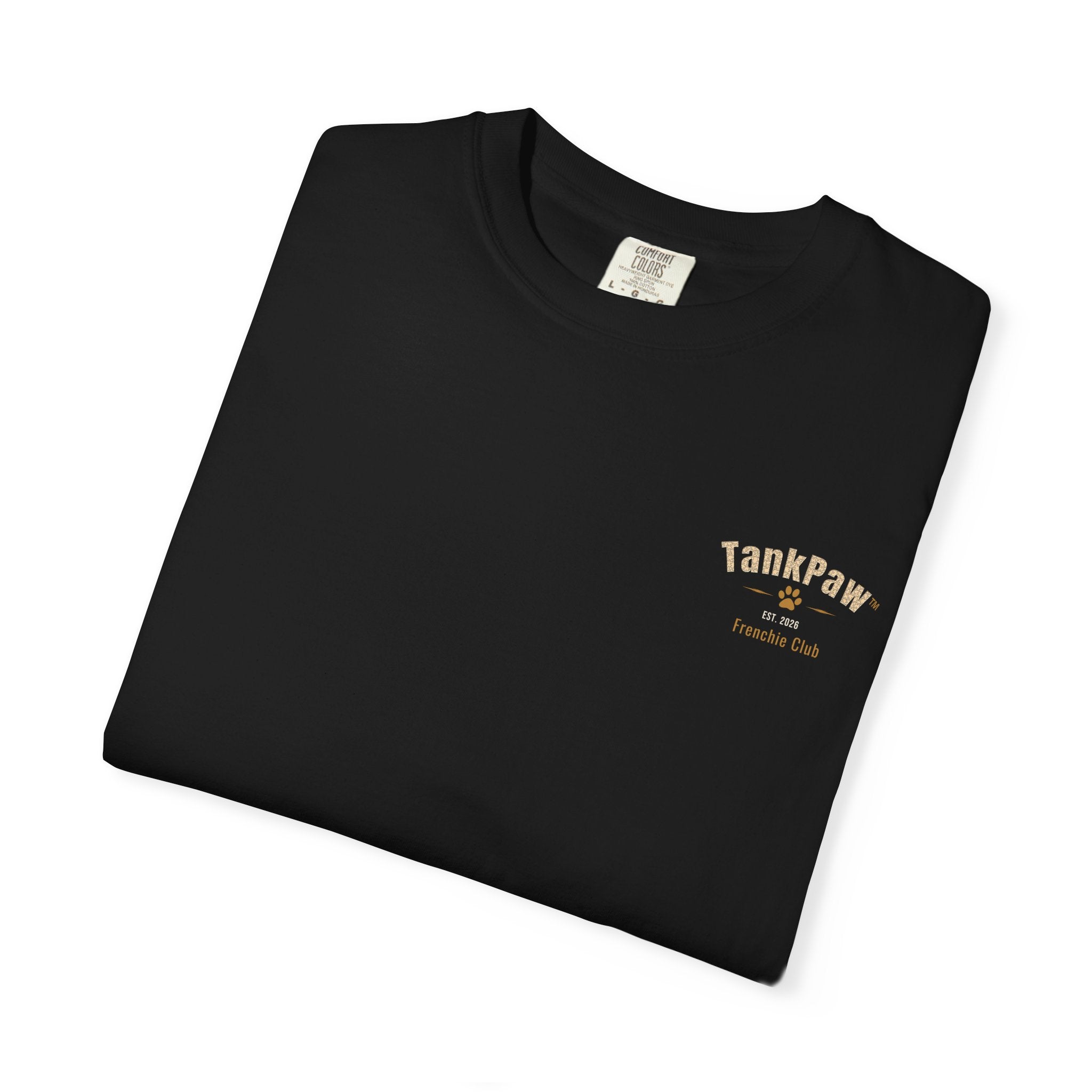 "Muscle-Style Frenchie Fitness T-Shirt — Cute French Bulldog Weightlifting Graphic Tee"