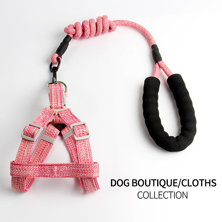 Adjustable Pet Harness and Leash Set
