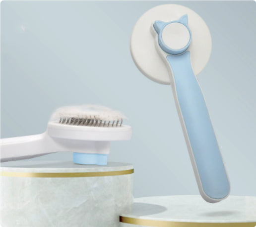 Cat brush with gentle grooming design for everyday use