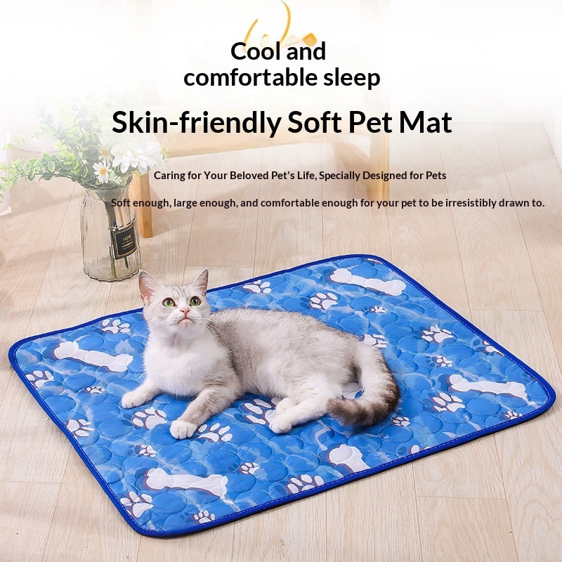 Cat cooling mat for indoor cats during hot summer weather