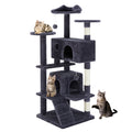 Multi-Level Cat Tree House | Cat Tower with Scratching Posts & Climbing Platform for Indoor Cats