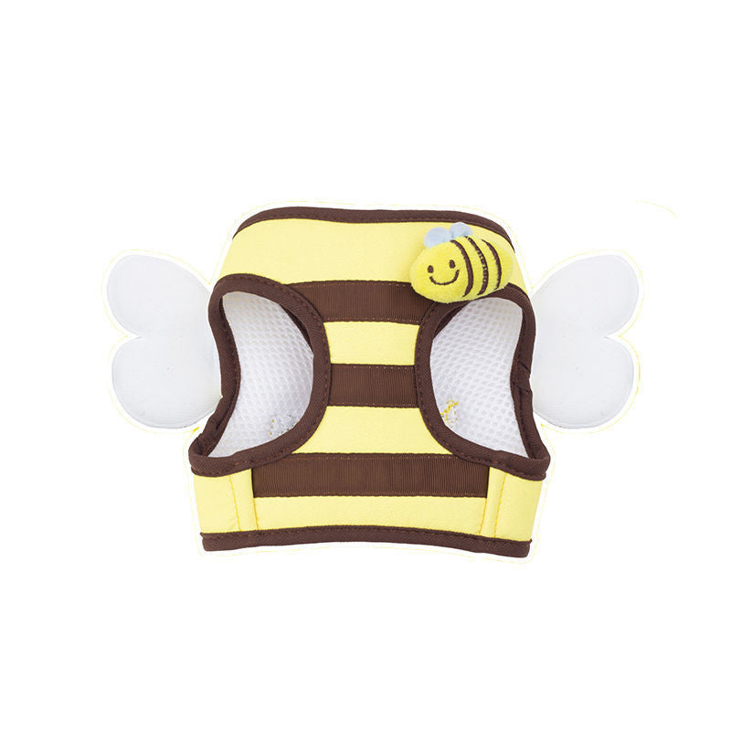 Cute Bee Harness and Leash Set for Small Dogs