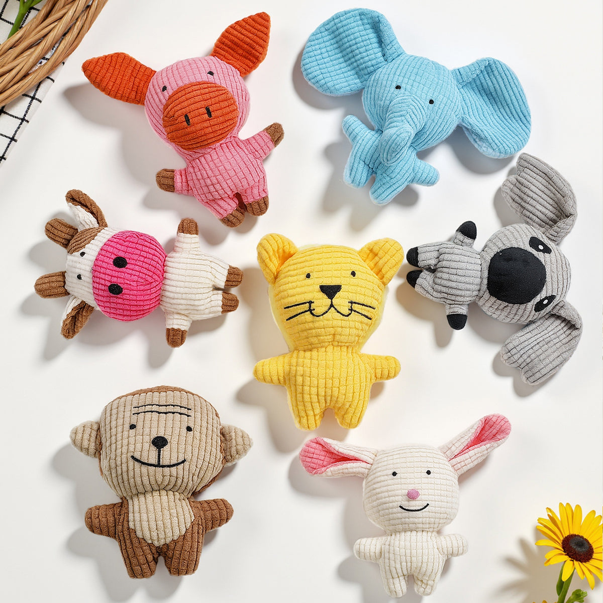 Durable Squeaky Plush Dog Toy