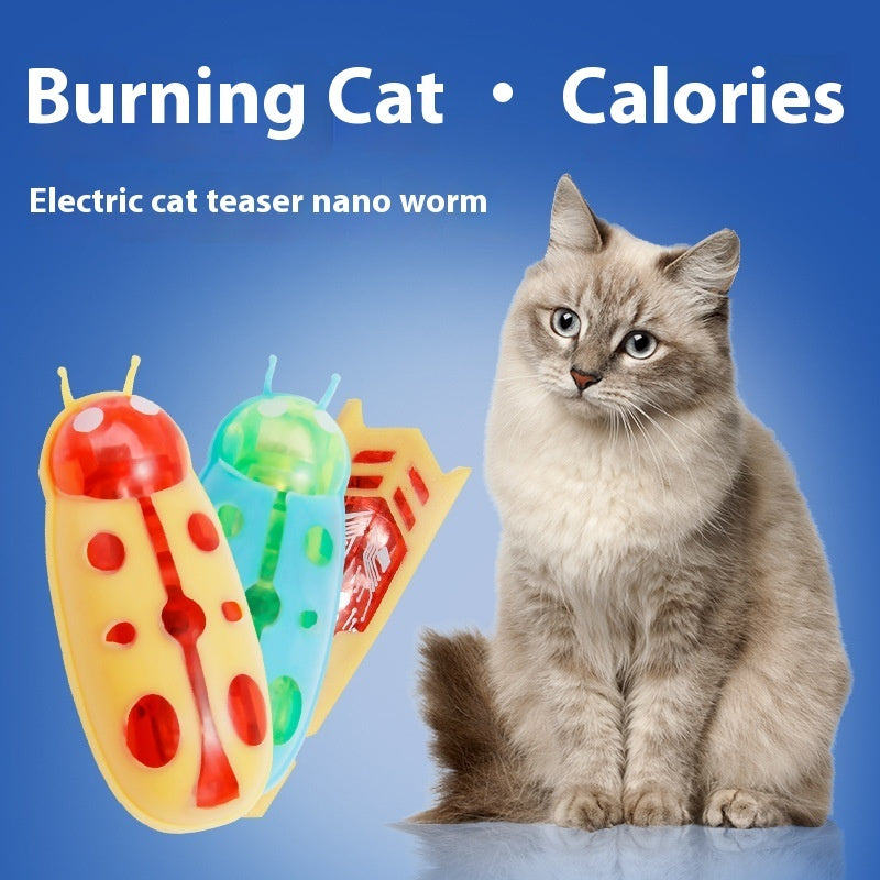 Electric Wiggling Insect Toy for Cats