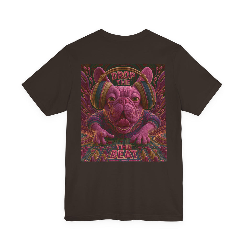 Electric French Bulldog T-Shirt – Neon DJ Dog Shirt for Music Lovers