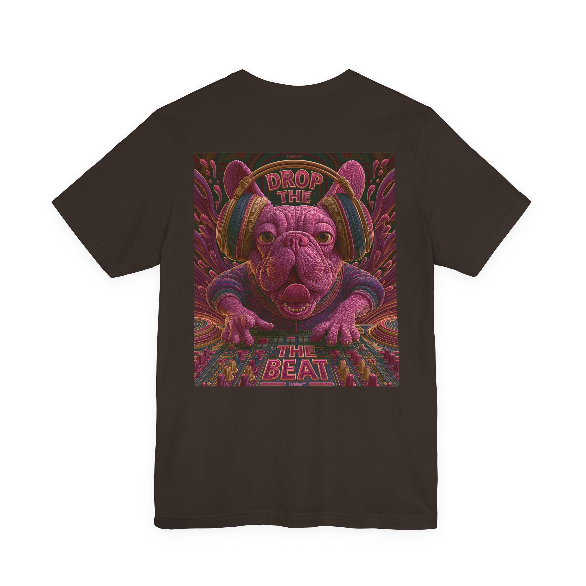 Electric French Bulldog T-Shirt – Neon DJ Dog Shirt for Music Lovers
