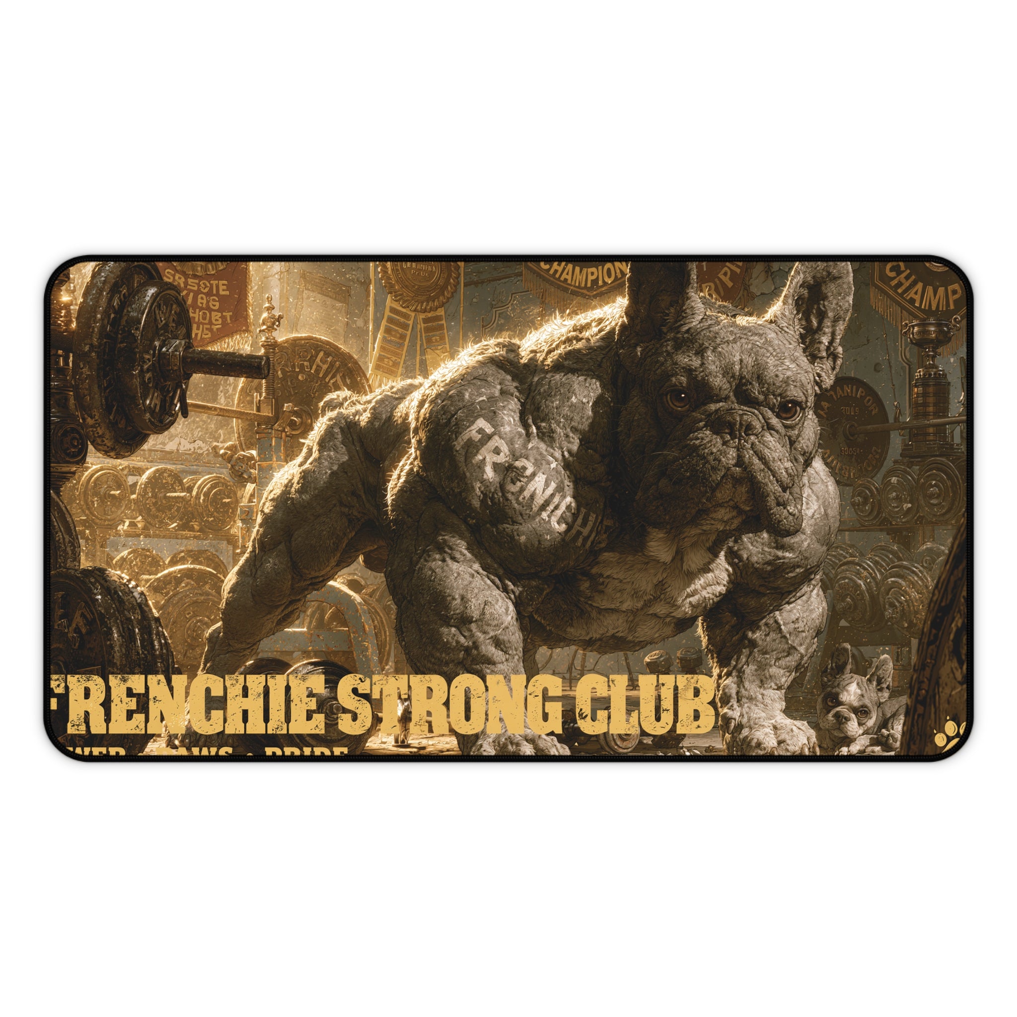 Frenchie Gaming Desk Mat – Cool Dog Lover Computer Desk Pad