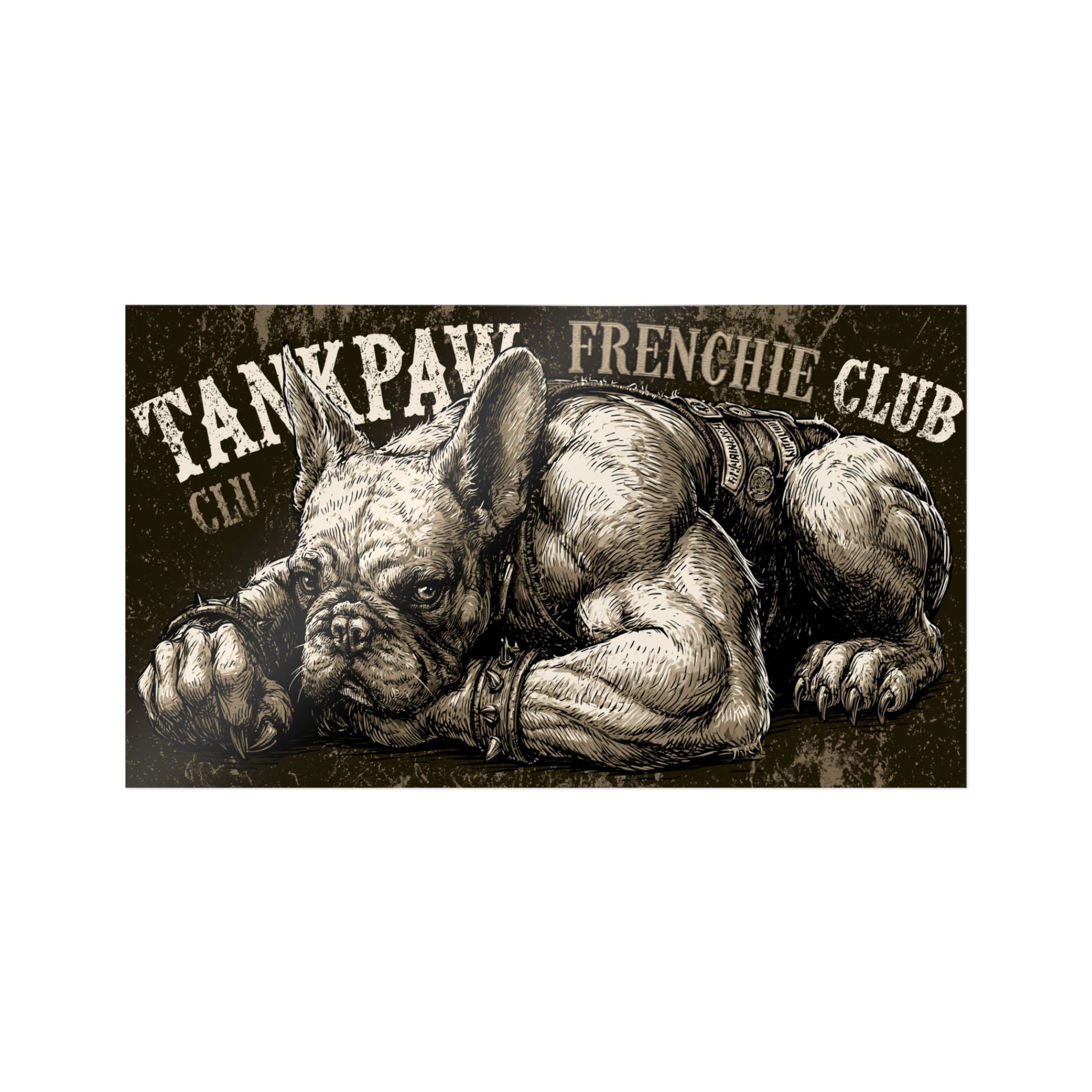 French Bulldog Stickers – Muscular Dog – Fitness & Exercise