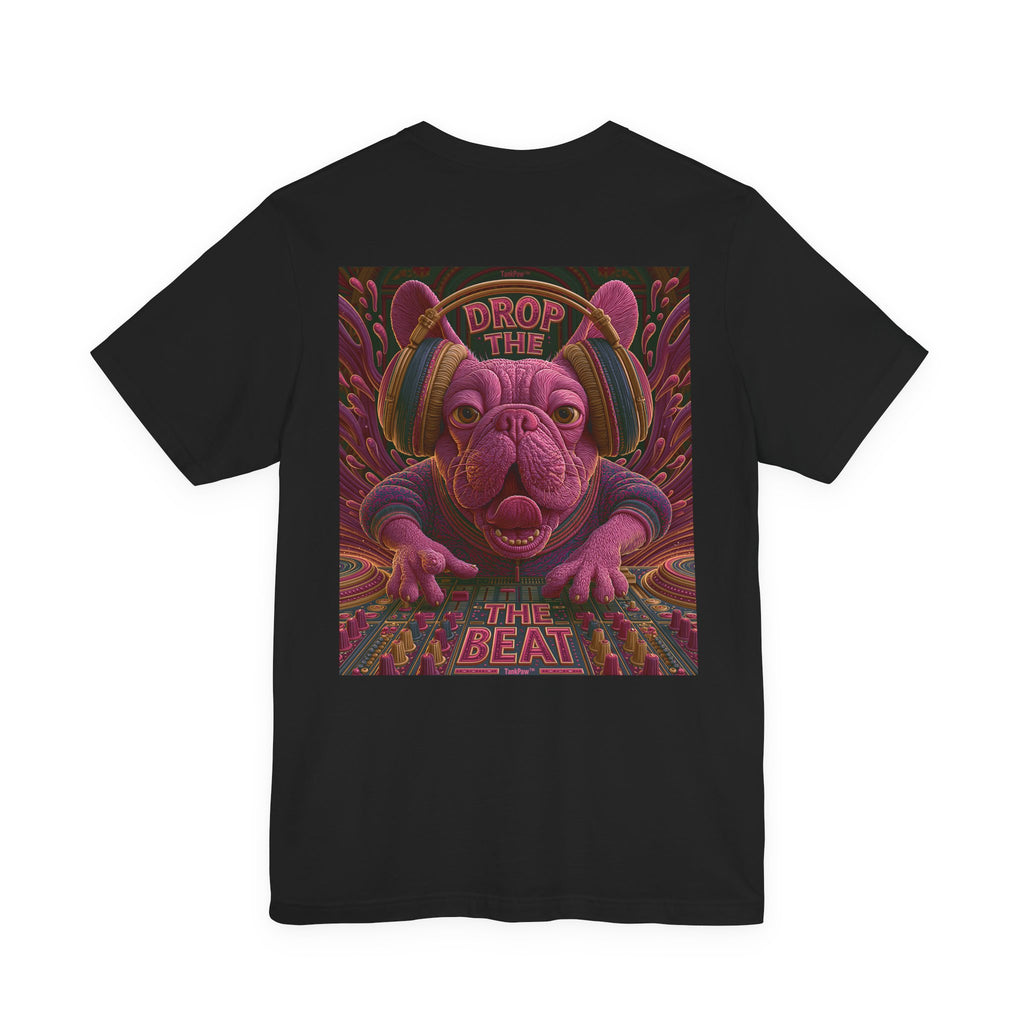 Electric French Bulldog T-Shirt – Neon DJ Dog Shirt for Music Lovers