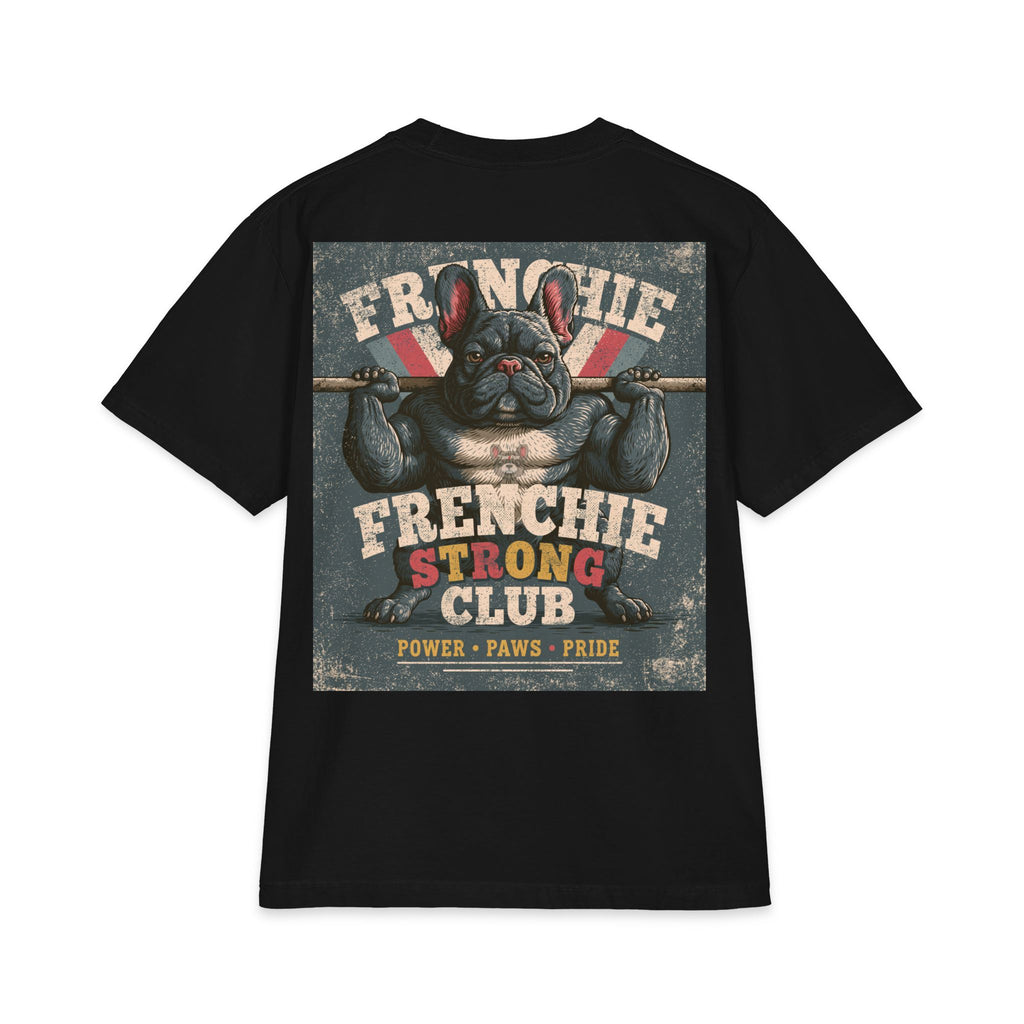 Frenchie Gains T-Shirt – Funny Muscle Dog Workout Shirt