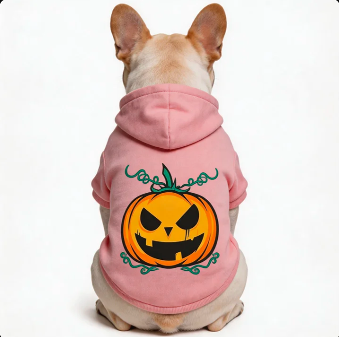 Halloween Pumpkin Dog Sweater | Cute Festive Knit Outfit for Dogs & Puppies