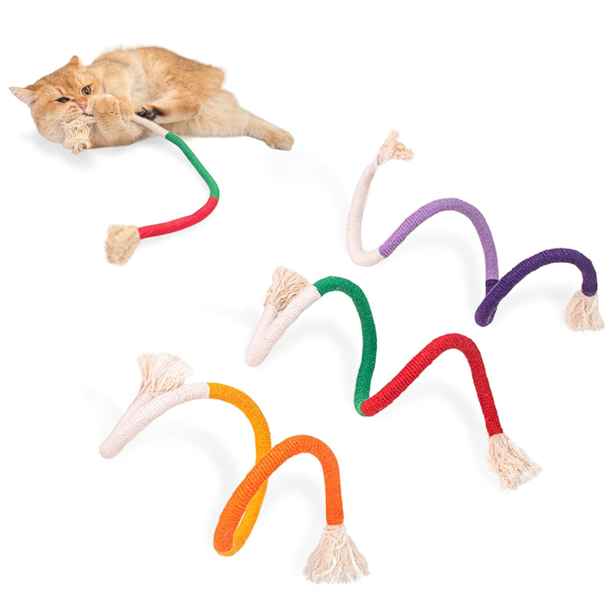 Interactive Cotton Rope Toy for Cats and Kittens