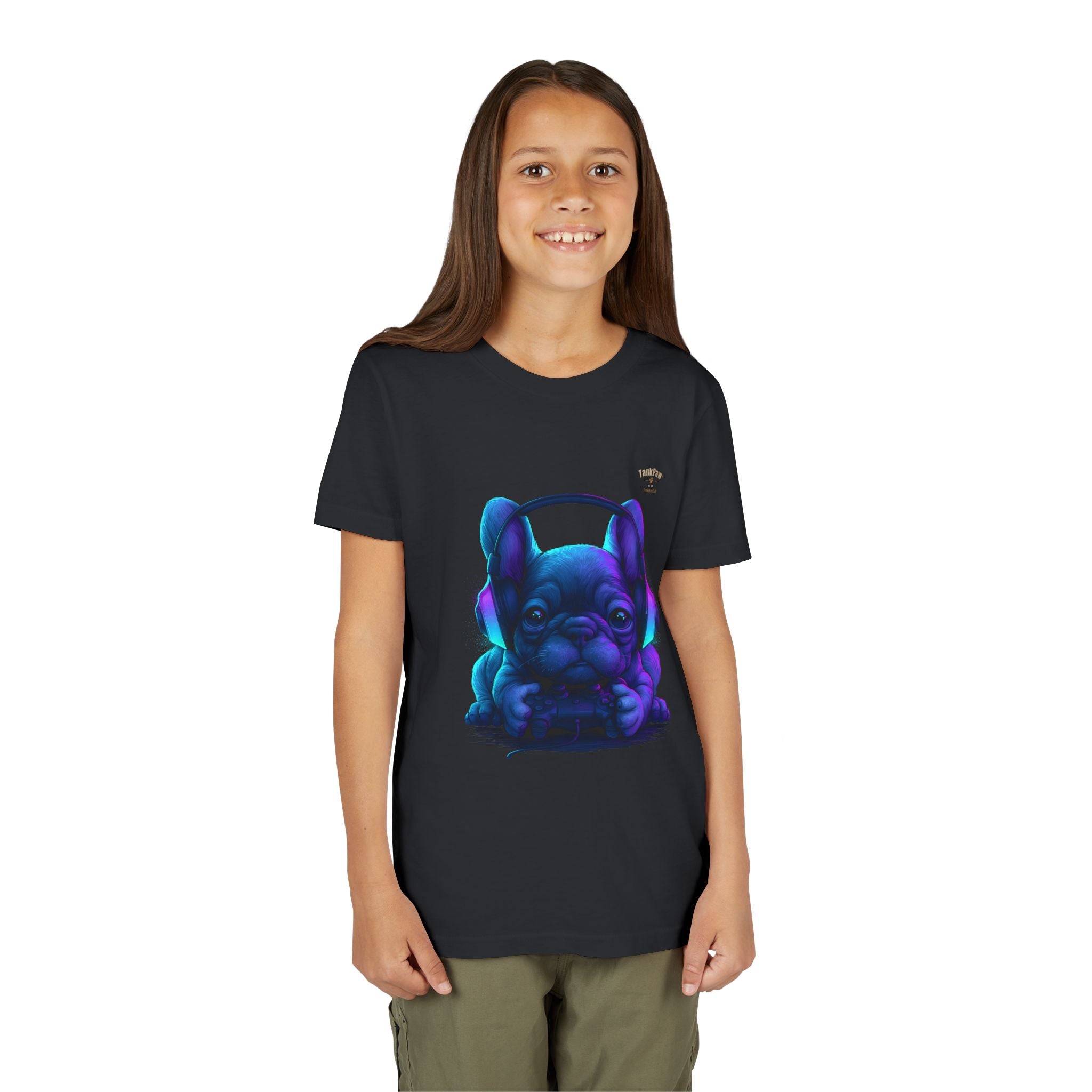 Youth French Bulldog Graphic T-Shirt – Cool Frenchie Tee for Kids & Teens