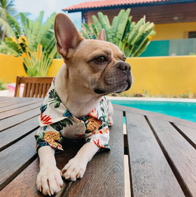 Pet Summer Shirt | Lightweight Hawaiian Shirt for Dogs & Cats, Cute Vacation Outfit