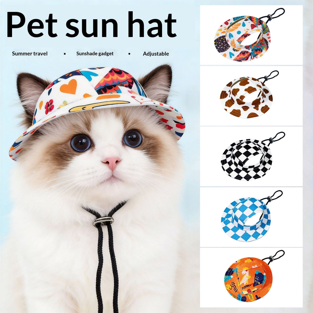 Mini Cowboy Costume Hat for Dogs and Cats