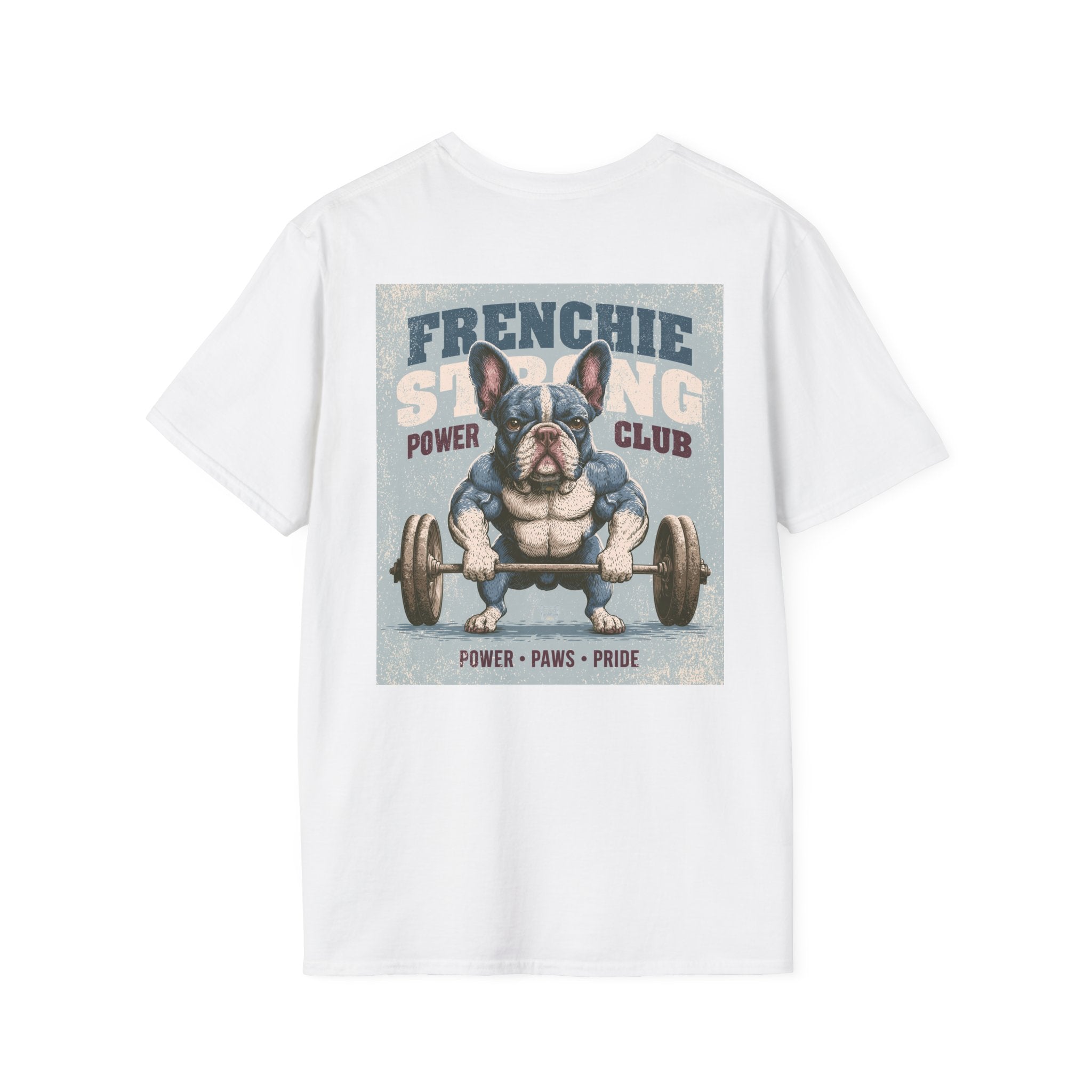Muscle French Bulldog T-Shirt – Strong Frenchie Workout Shirt for Dog Lovers