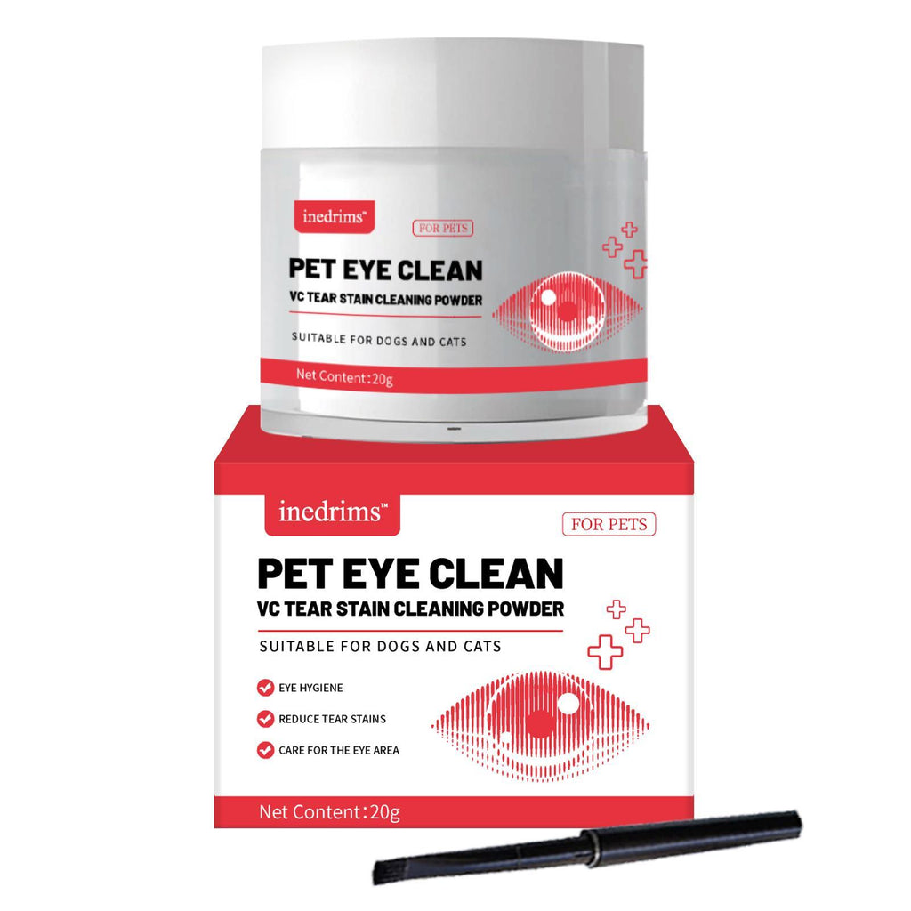 Natural tear stain remover powder for dogs and cats eye stain cleaning and facial care