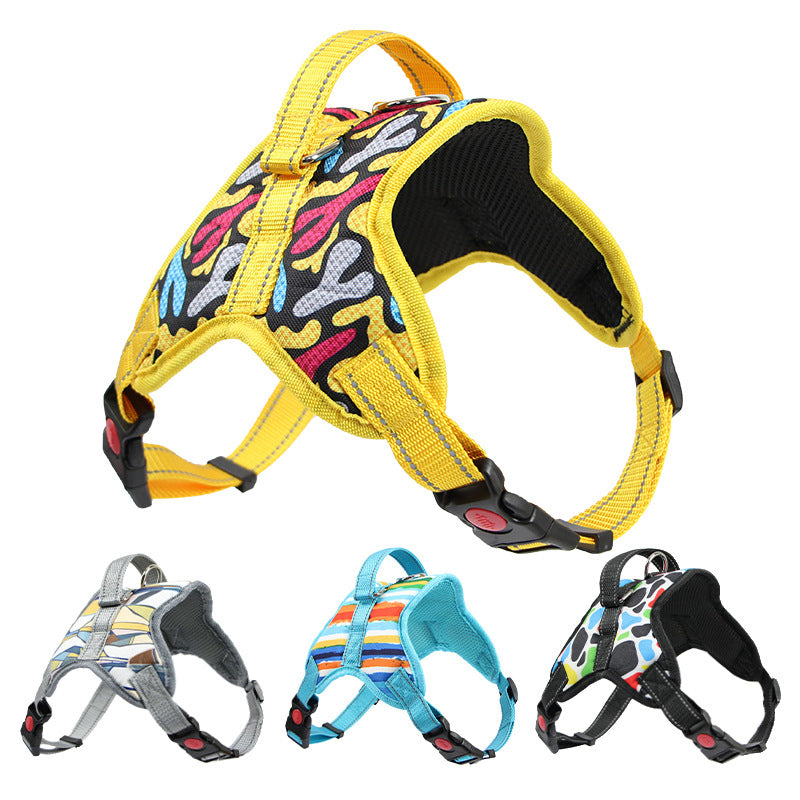 Reflective Dog Harness and Leash Set