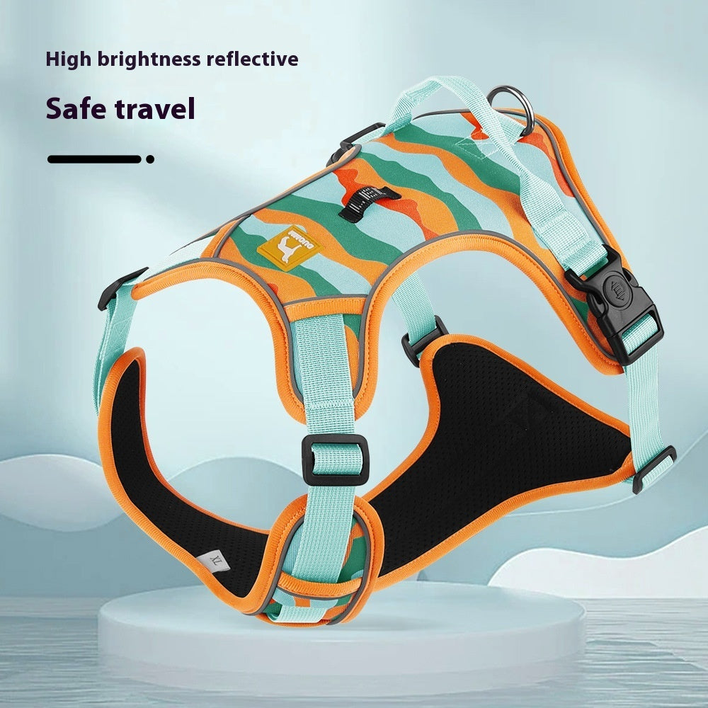 Reflective no pull dog harness with adjustable soft mesh vest for small and medium dogs