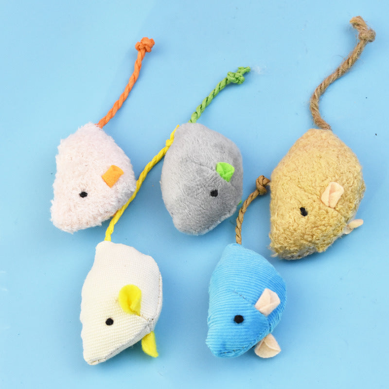 Soft Herbal Plush Mouse Toy for Cats