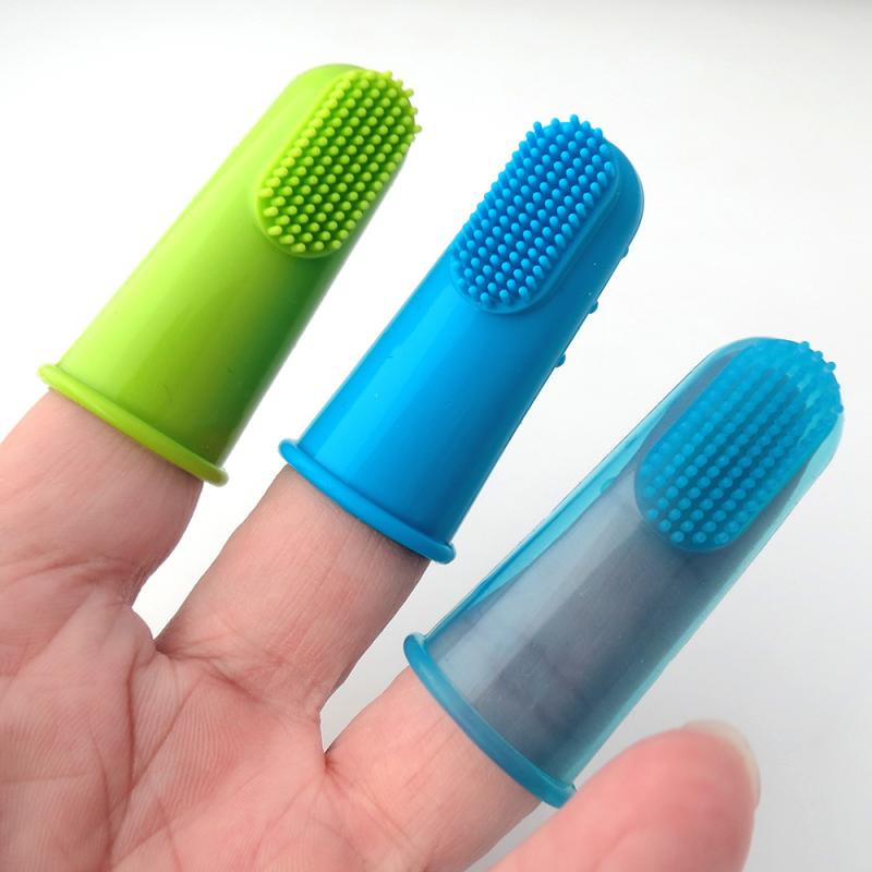 Soft Silicone Finger Toothbrush for Dogs and Cats