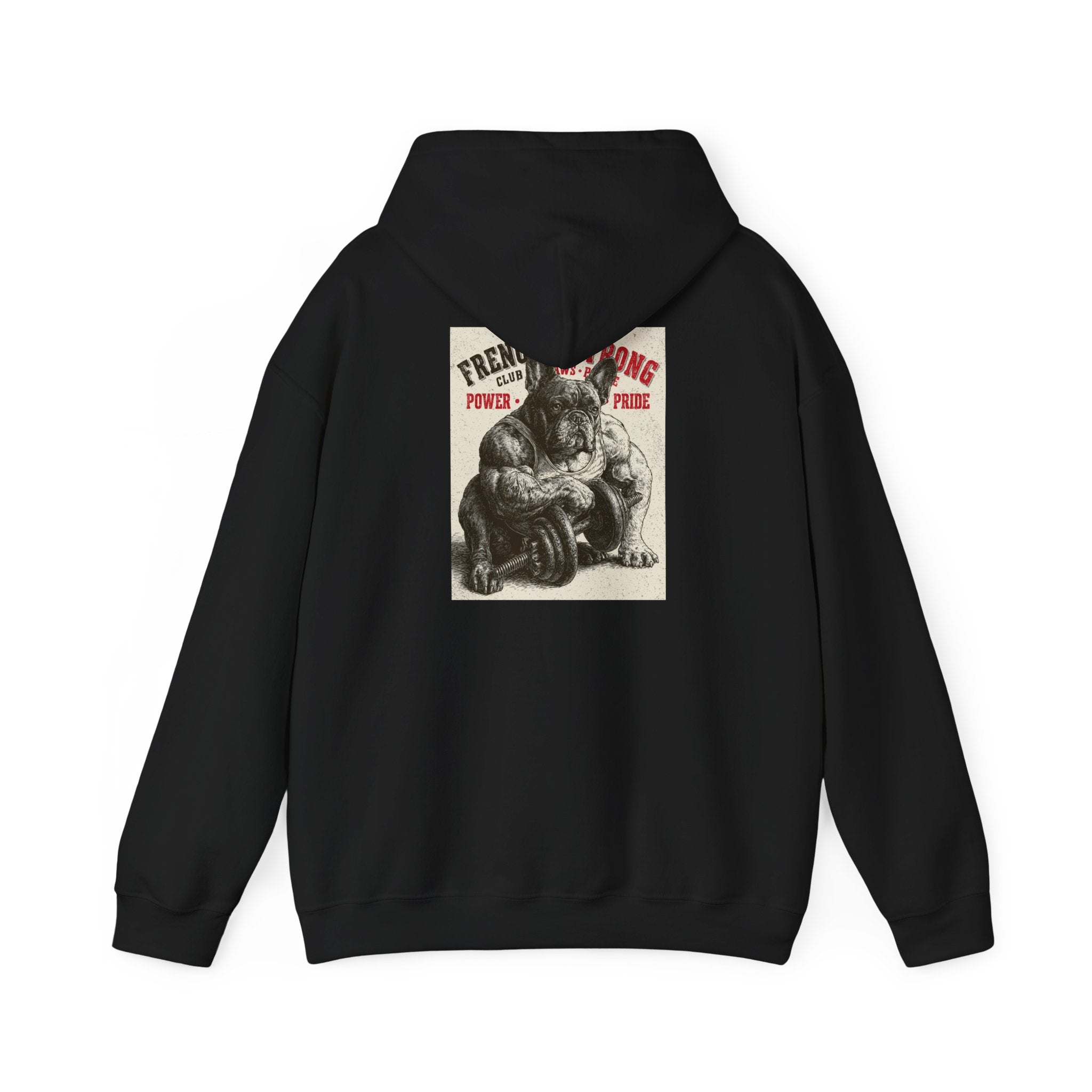 TankPaw Frenchie Dad hoodie featuring vintage French Bulldog artwork