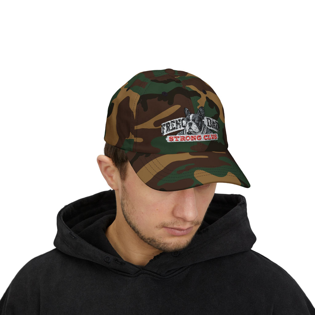 TankPaw® Frenchie Strong Club Embroidered Dad Hat – Vintage French Bulldog Cap