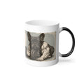 TankPaw Frenchie Strong Club ceramic coffee mug featuring vintage French Bulldog artwork
