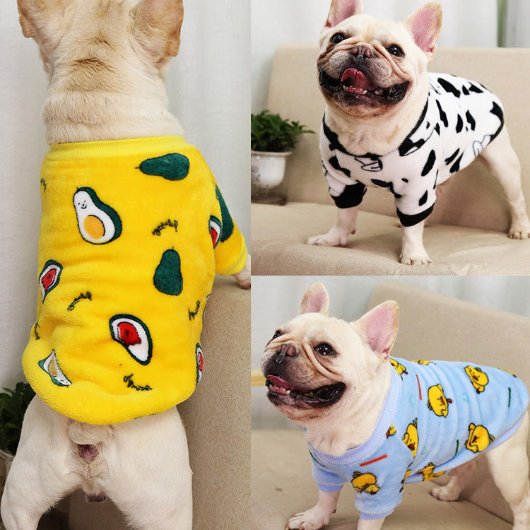 Warm Winter Pajamas Jacket for Puppies