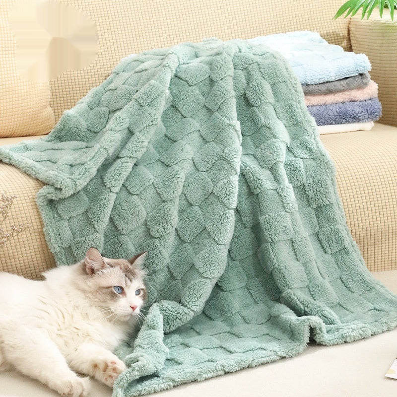 Warm pet blanket for dogs and cats cozy winter comfort