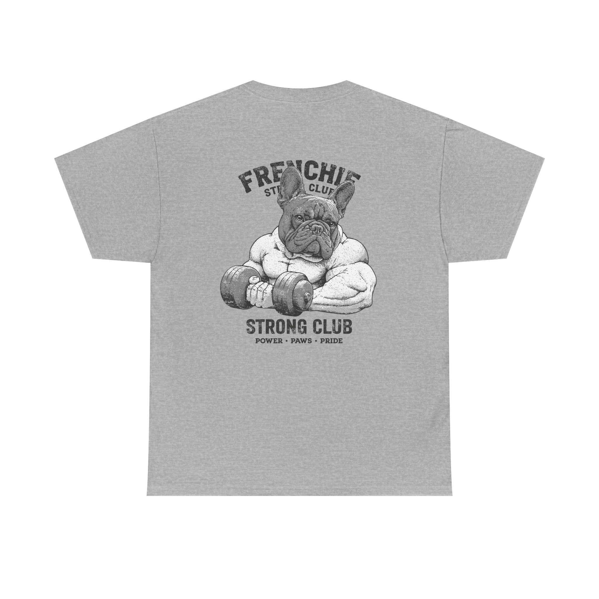 Frenchie Strong Club Vintage Gym T-Shirt | TankPaw™